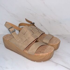 NEW KORKS fraya platform sandal sz 6